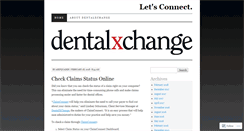 Desktop Screenshot of blog.dentalxchange.com