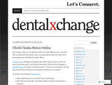 Tablet Screenshot of blog.dentalxchange.com